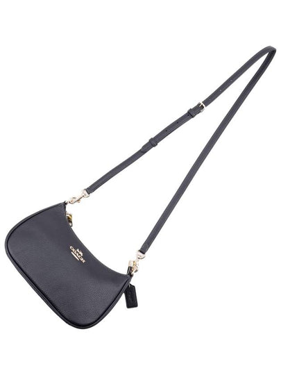 Terry Pebbled Leather Shoulder Bag Black - COACH - BALAAN 2