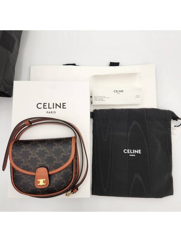 Triomphe Besace Mini Cross Bag Tan - CELINE - BALAAN 9