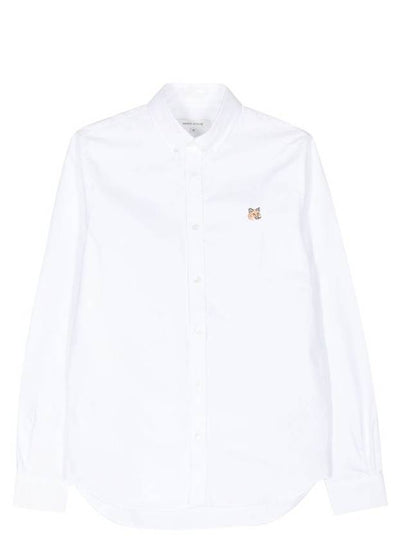 Mini Fox Head Classic BD Long Sleeve Shirt White - MAISON KITSUNE - BALAAN 2