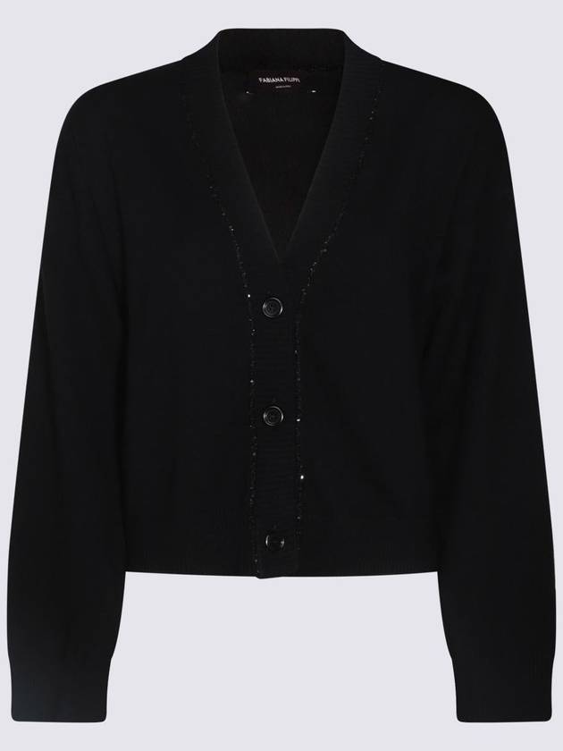 Fabiana Filippi Black Wool Knitwear - FABIANA FILIPPI - BALAAN 1