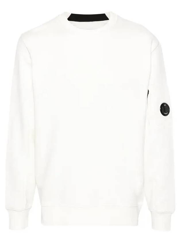 Diagonal Raised Fleece Sweatshirt White - CP COMPANY - BALAAN 3