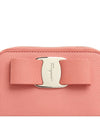 Vara Bow Zipper Card Wallet Coral - SALVATORE FERRAGAMO - BALAAN 6