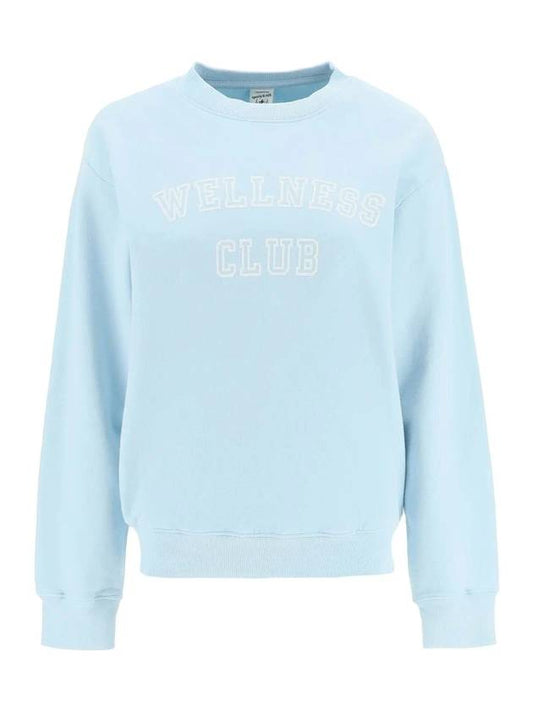 Wellness Club Crew Neck Sweatshirt Baby Blue - SPORTY & RICH - BALAAN 1