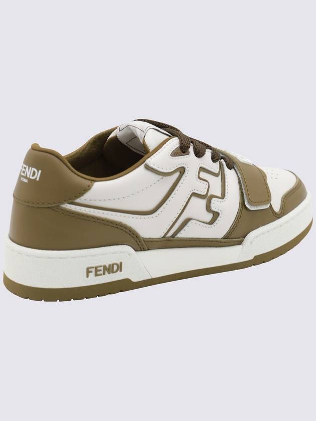 Women's Match Logo Lettering Low Top Sneakers Green - FENDI - BALAAN 3