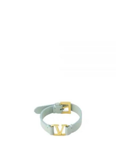 V Logo Bracelet Water Green - VALENTINO - BALAAN 2