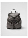 Triangle Logo Re-Nylon Backpack Iron Grey - PRADA - BALAAN 2