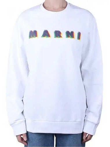 Women s Rainbow Logo Sweatshirt White Adult Size M01076 M00J6 0M100 12 14Y 271780 1119499 - MARNI - BALAAN 1