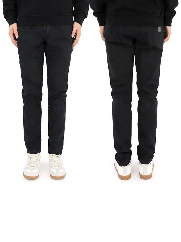 Slim Fit Cotton Straight Pants Navy - STONE ISLAND - BALAAN 2