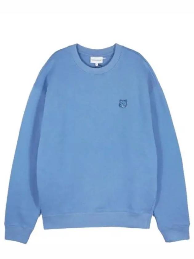 Bold Fox Head Cotton Sweatshirt Blue - MAISON KITSUNE - BALAAN 2