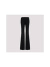 Wool Flare Wide Pants Black - SAINT LAURENT - BALAAN 4