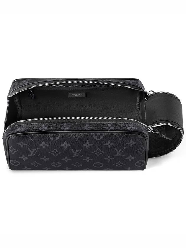 Dopp Kit Toilet Monogram Eclipse Pouch Bag Black - LOUIS VUITTON - BALAAN 4