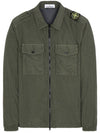 Naslan Light Overshirt Zip-up Jacket Khaki - STONE ISLAND - BALAAN 2