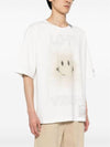 Graphic Print Cotton Short Sleeve T-Shirt White - MAISON MIHARA YASUHIRO - BALAAN 3