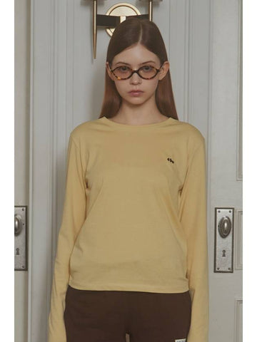 4TW embroidery t shirt mustard - FOR THE WEATHER - BALAAN 1