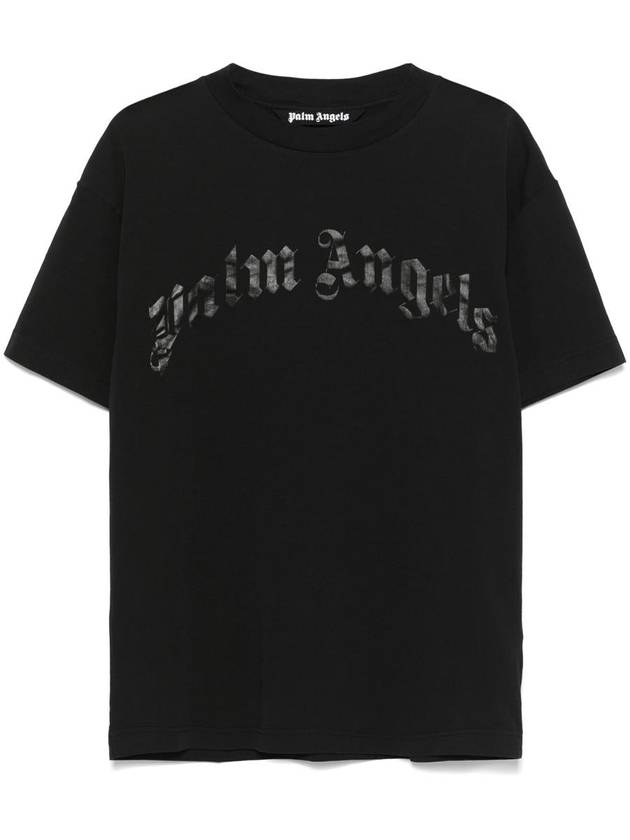 Palm Angels Curved Logo Tee Clothing - PALM ANGELS - BALAAN 1