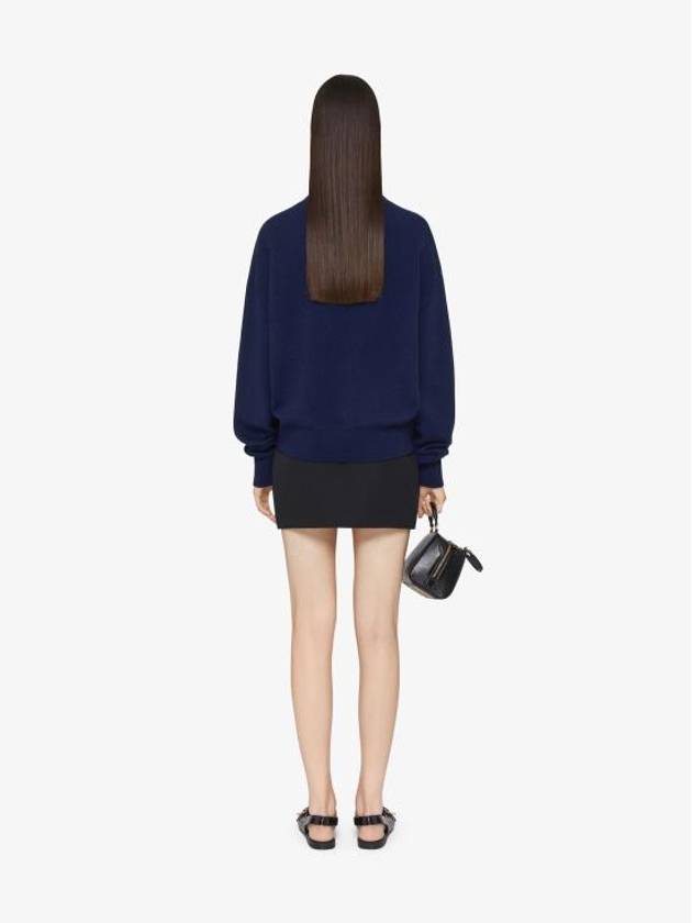 4G Cashmere Knit Top Navy - GIVENCHY - BALAAN 5