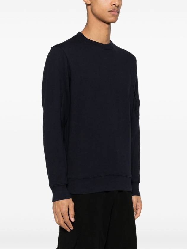 Diagonal Raised Fleece Sweatshirt Navy - CP COMPANY - BALAAN 5