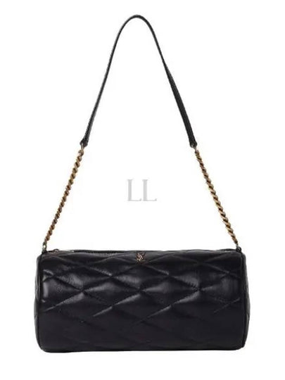 Women's Sade Small Tube Quilted Lambskin Shoulder Bag Black - SAINT LAURENT - BALAAN 2