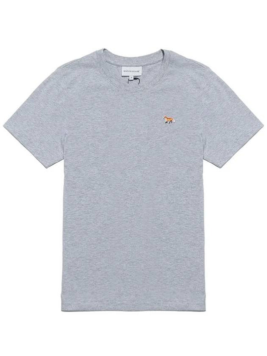 Baby Fox Patch Regular Short Sleeve T-Shirt Grey - MAISON KITSUNE - BALAAN 2