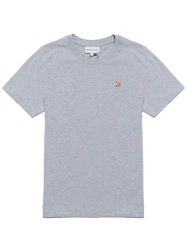 Baby Fox Patch Regular Short Sleeve T-Shirt Grey - MAISON KITSUNE - BALAAN 3