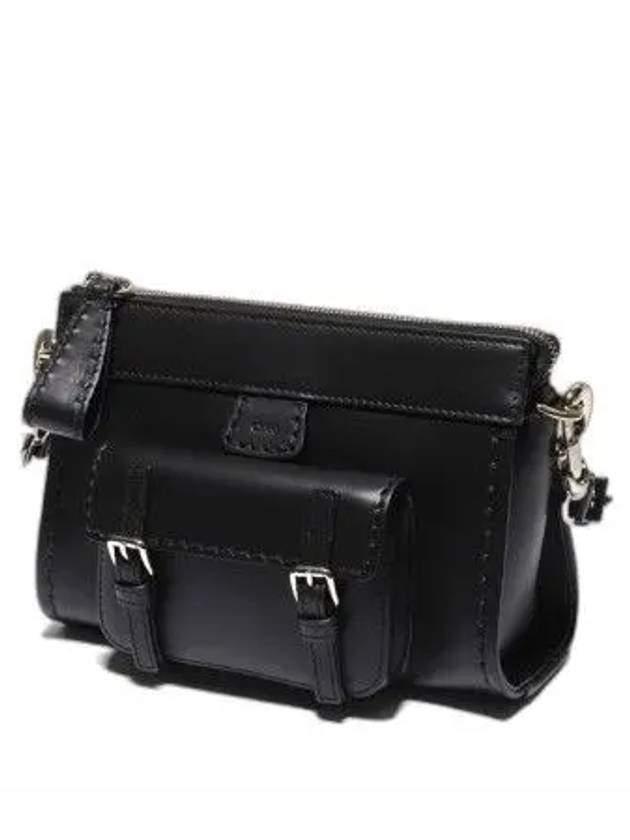 Edith Leather Shoulder Bag Black - CHLOE - BALAAN 3