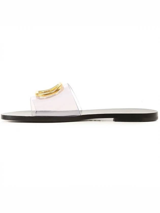 S0L42 ECG 001 V logo transparent sandals white - VALENTINO - BALAAN 3