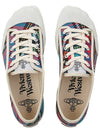 Tartan Logo Print Low Top Sneakers - VIVIENNE WESTWOOD - BALAAN 7