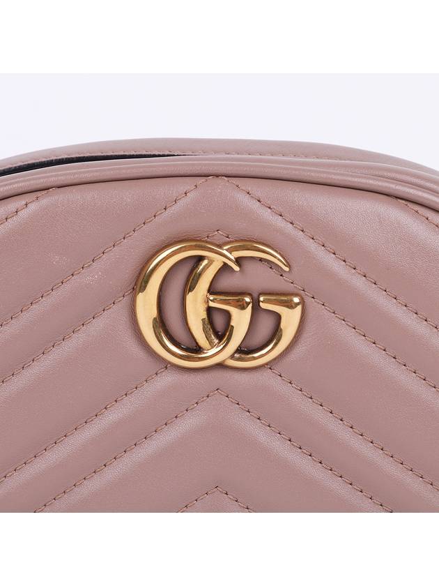 GG Marmont Matelasse Jean Beige Belt Bag 476434 - GUCCI - BALAAN 2