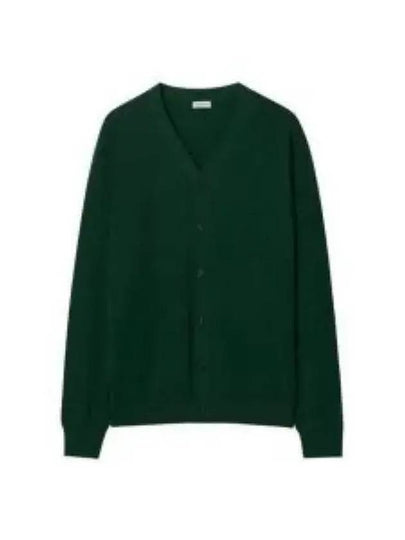 Fine Merino Wool Cardigan Green - BURBERRY - BALAAN 2