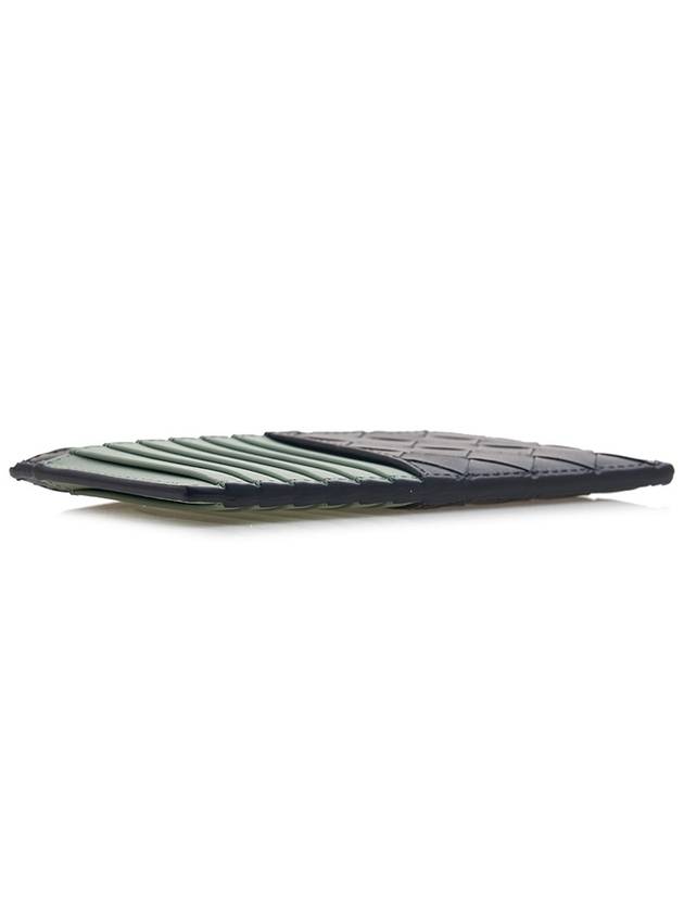 Bottega Veneta Black Green Intrecciato Long Zippered Card Holder - BOTTEGA VENETA - BALAAN 6