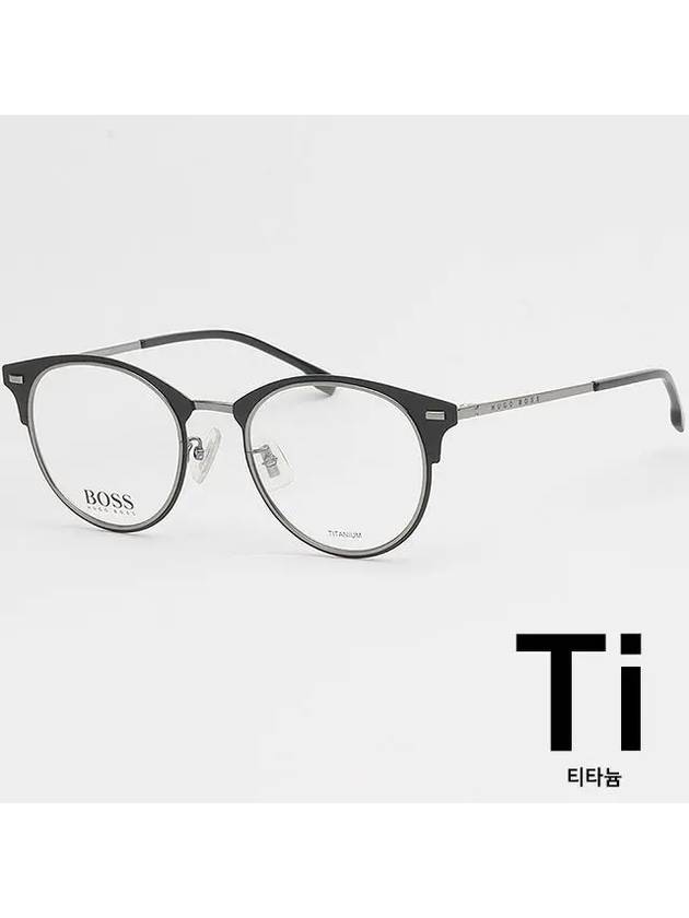 Eyewear Round Titanium Glasses Black - HUGO BOSS - BALAAN 7