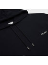 Cotton Fleece Logo Print Loose Hood Black - CELINE - BALAAN 3