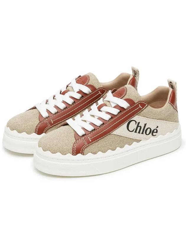 Lauren Leather Converse Low Top Sneakers Brown - CHLOE - BALAAN 4