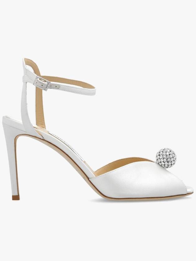 Jimmy Choo ‘Sacora’ Heeled Sandals, Women's, White - JIMMY CHOO - BALAAN 1