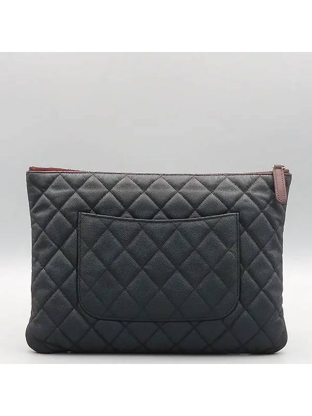 A82545 Classic Black Caviar Logo New Medium Clutch - CHANEL - BALAAN 4