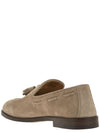 Tassel Detail Suede Loafers Beige - BRUNELLO CUCINELLI - BALAAN 4