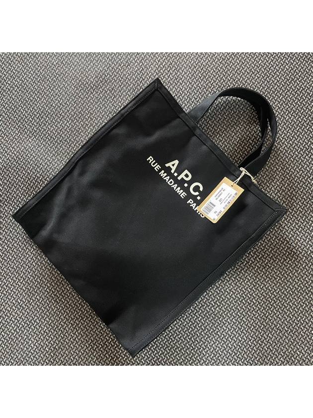 Recovery Logo Printing Cotton Tote Bag Black - A.P.C. - BALAAN 5