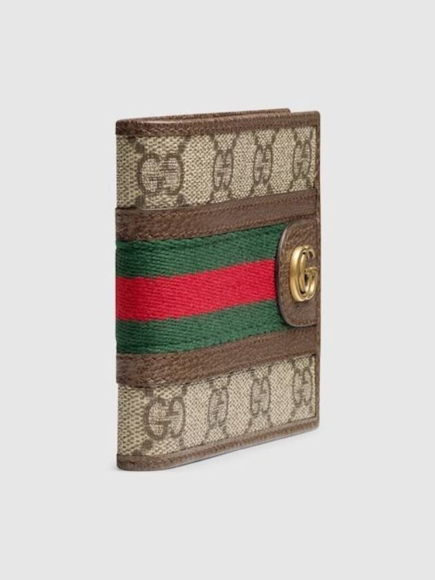 Half Wallet Ophidia Supreme Canvas Men's Luxury Wallet Brown 59760696 - GUCCI - BALAAN 3