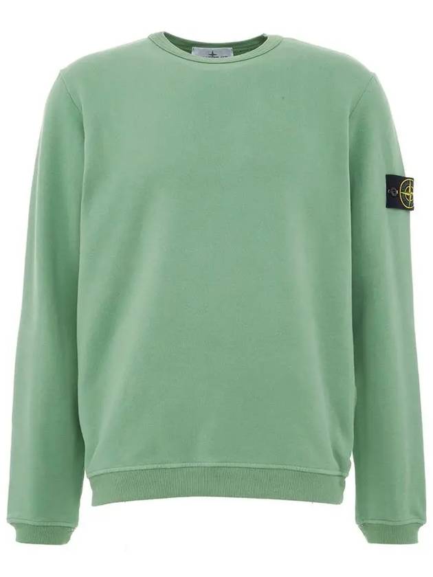 Waffen Patch Crew Neck Sweatshirt Sage Green - STONE ISLAND - BALAAN 2