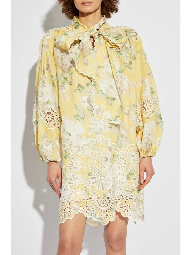 Zimmermann Dress With Floral Pattern, Women's, Yellow - ZIMMERMANN - BALAAN 3