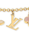 Fleur De Monogram Bag Charm Chain Gold - LOUIS VUITTON - BALAAN 4