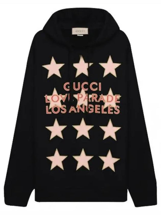 Love Parade Print Hooded Sweatshirt Women - GUCCI - BALAAN 1