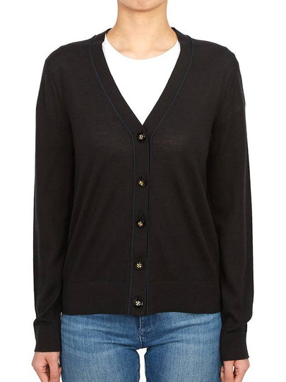 Simone Knit Cardigan Black - TORY BURCH - BALAAN 2