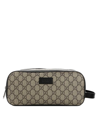 Men's GG Supreme Pouch Bag Beige - GUCCI - BALAAN 1