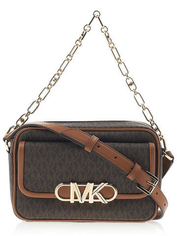 Parker Medium Logo Cross Bag Black Brown - MICHAEL KORS - BALAAN 1