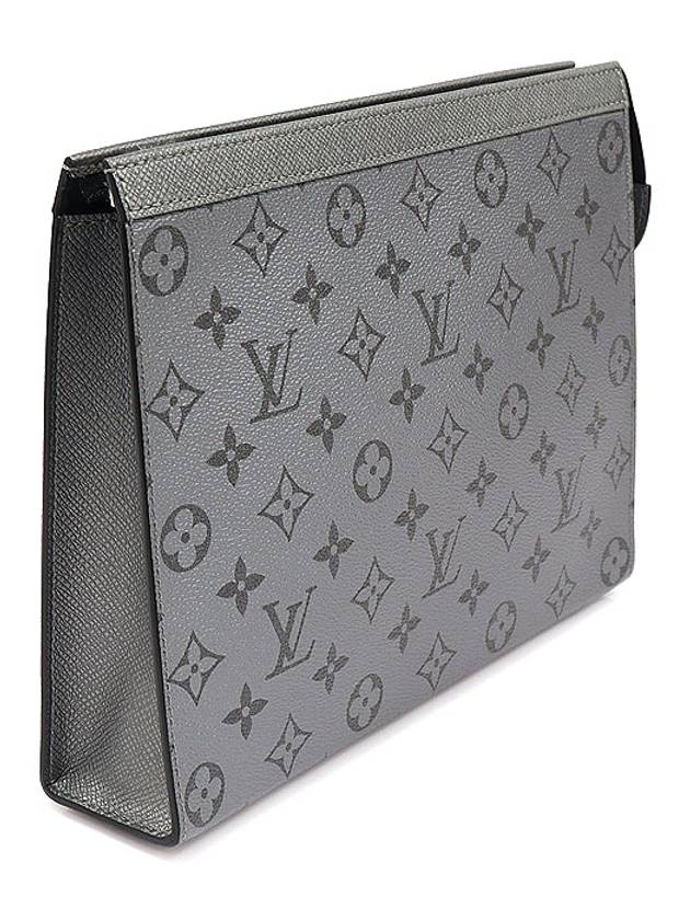 M30840 Monogram Canvas Gunmetal Gray Pochette Voyage MM Clutch - LOUIS VUITTON - BALAAN 3