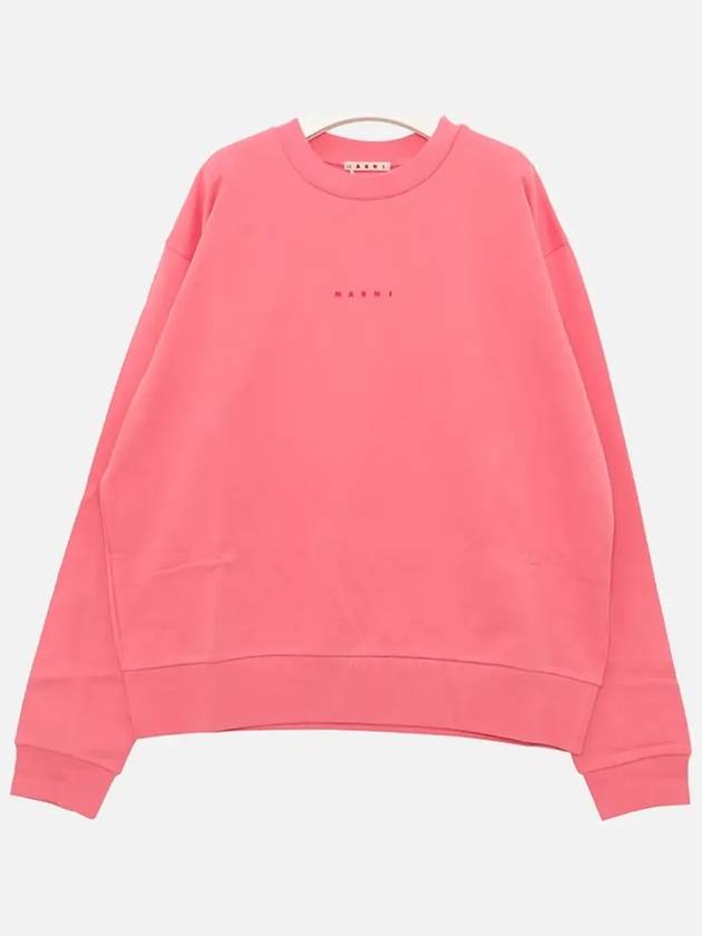 Mini Logo Organic Cotton Sweatshirt Pink - MARNI - BALAAN 3