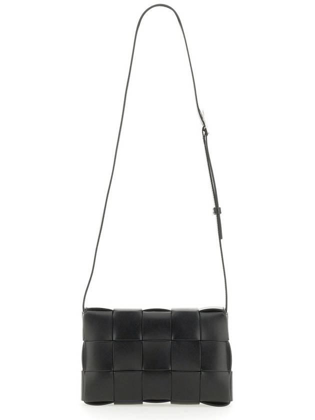 Urban Leather Crossbody Cassette Black Silver - BOTTEGA VENETA - BALAAN 3