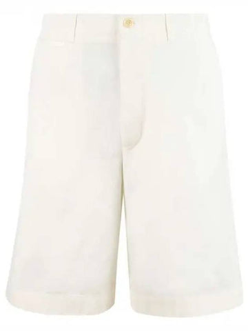 Interlocking G patch cotton Bermuda trousers - GUCCI - BALAAN 1