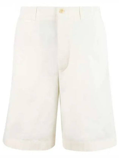 Interlocking G patch cotton Bermuda trousers - GUCCI - BALAAN 1